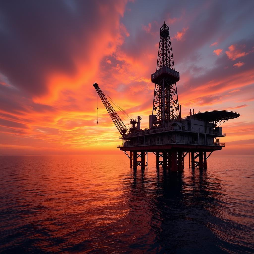 Offshore Oil Drilling Platform