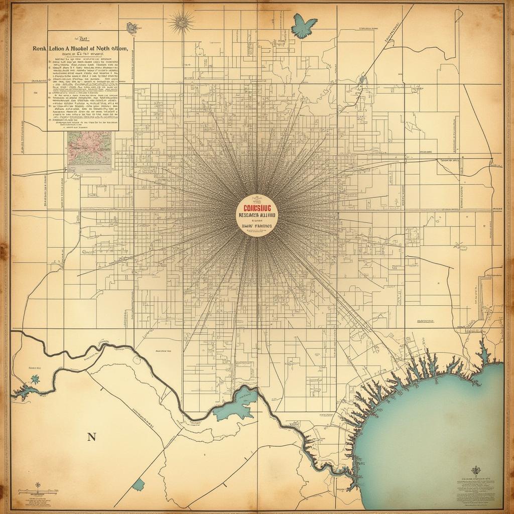 Old Austin Map Overlayed with Research Blvd