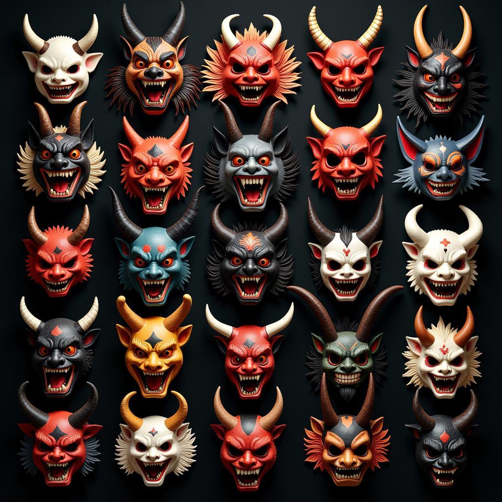 Collection of Oni Masks