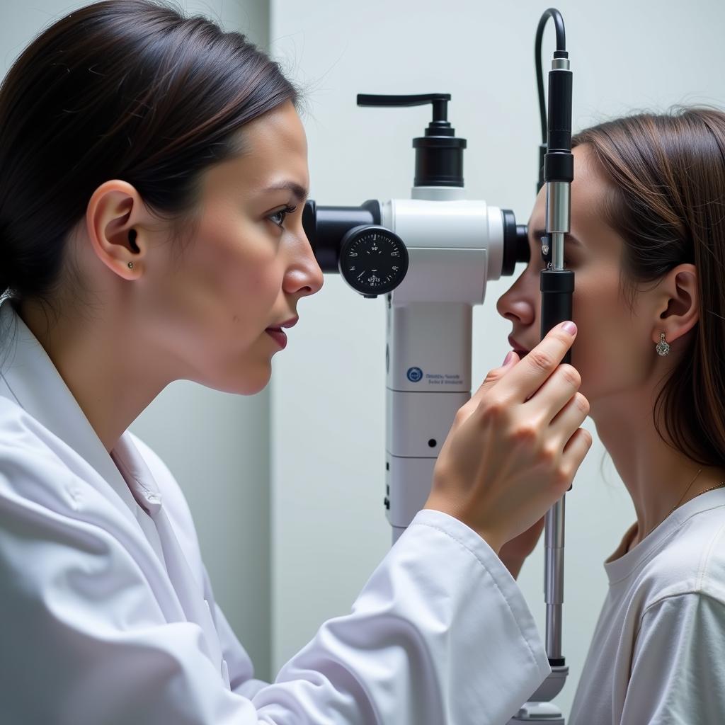 Conducting an ophthalmology clinical trial