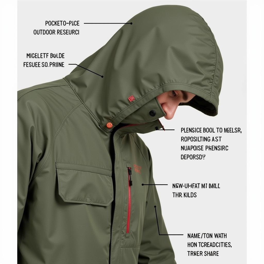 Close-up of Outdoor Research Anorak Features