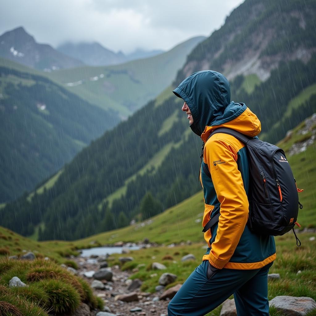 Outdoor Research Aspire Rain Jacket In Action