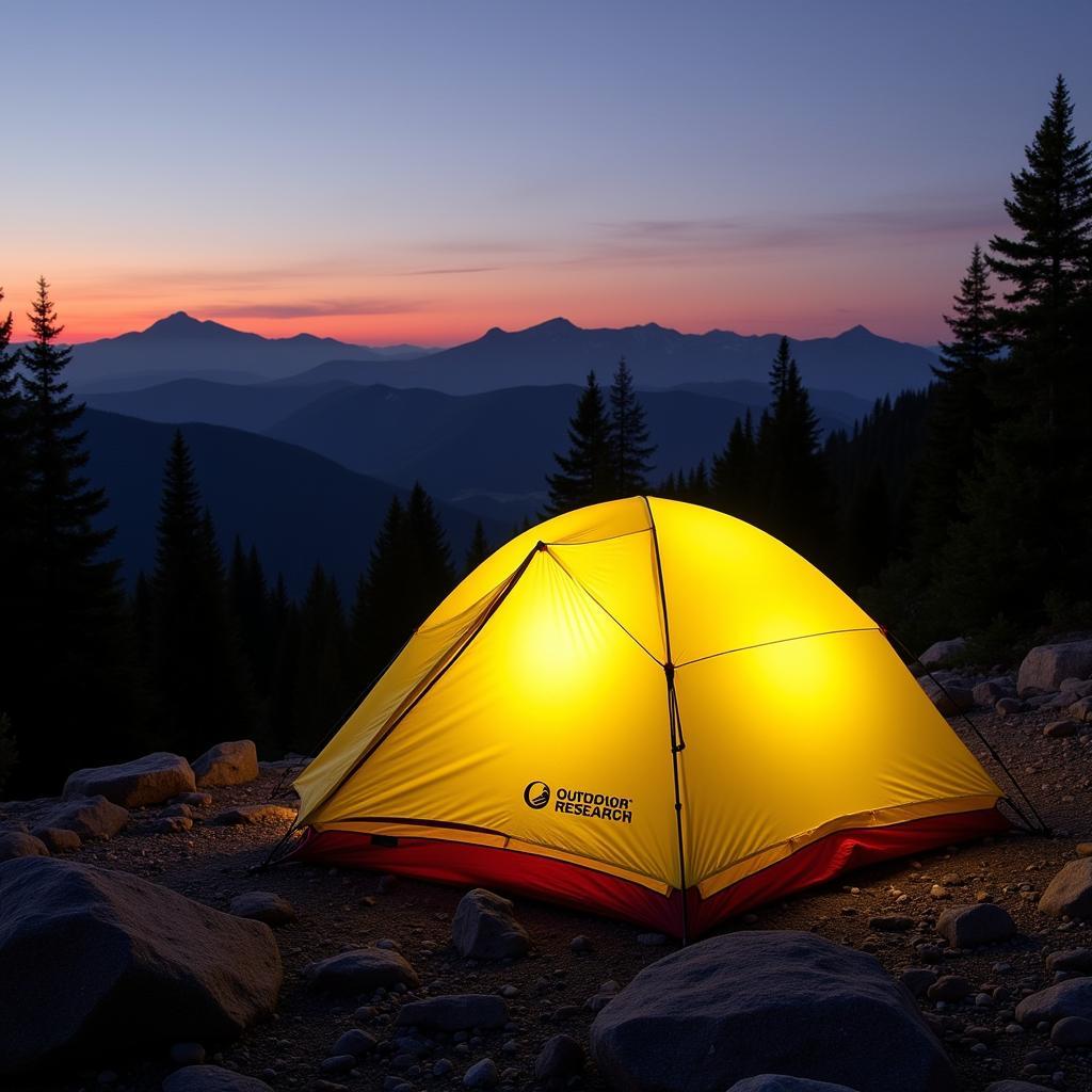 Outdoor Research Backcountry Tent Set Up