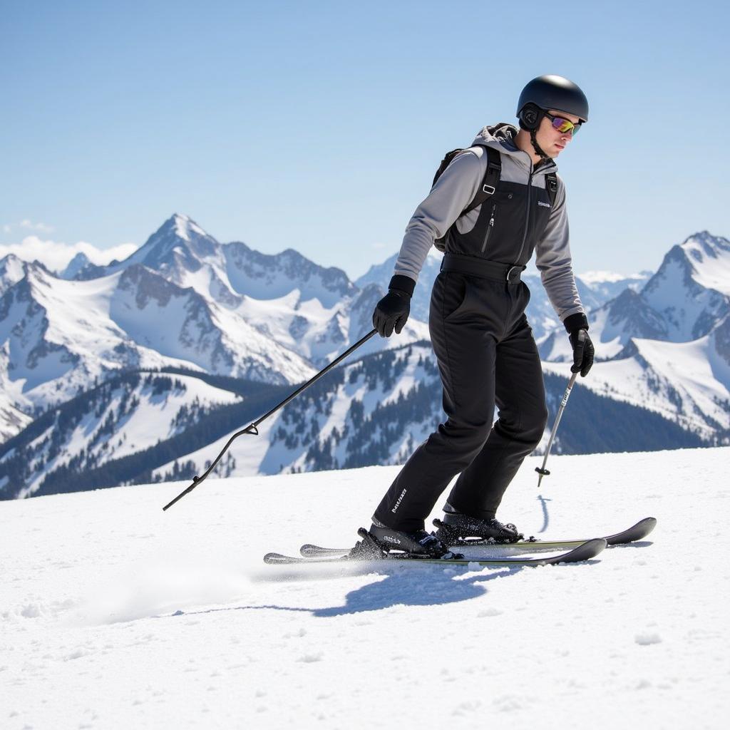 Outdoor Research Ski Bibs in Action