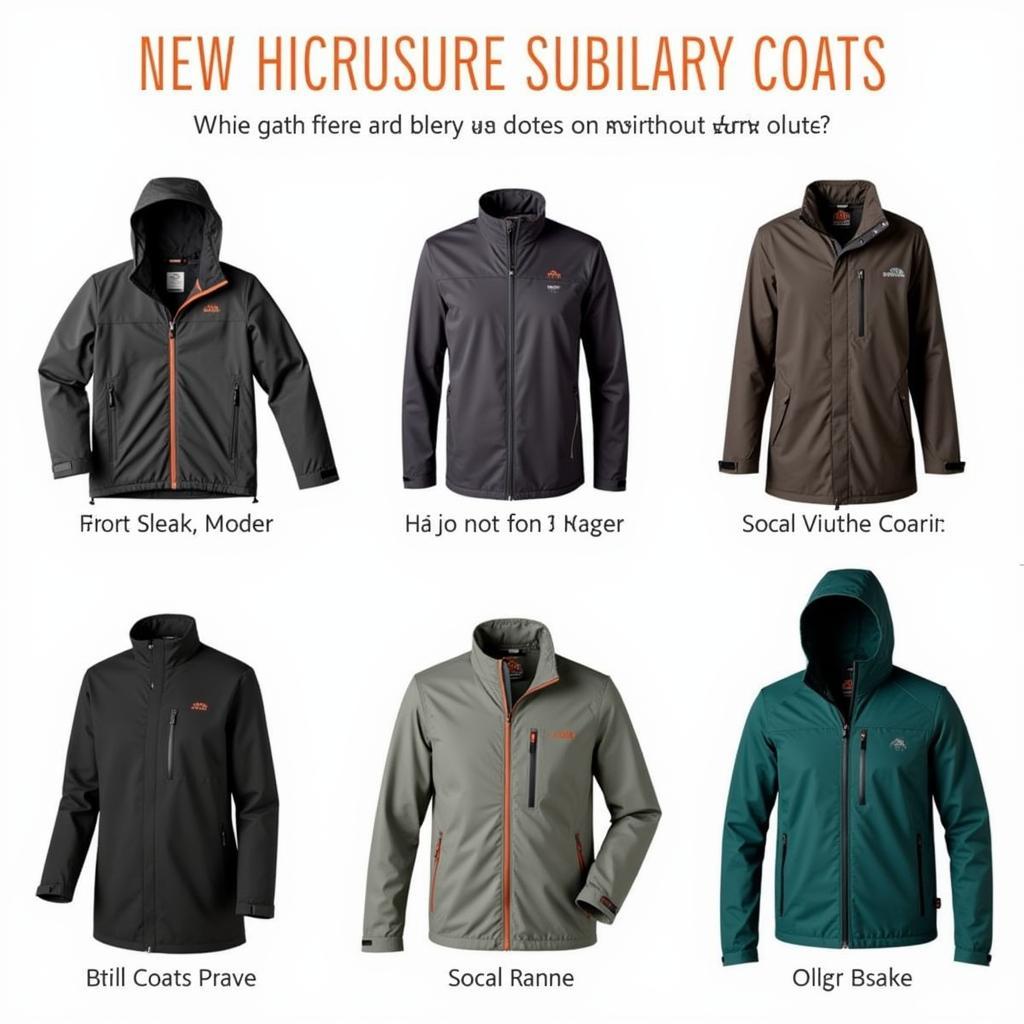 Outdoor Research Coats: A variety of Outdoor Research coats are displayed, showcasing different styles and features