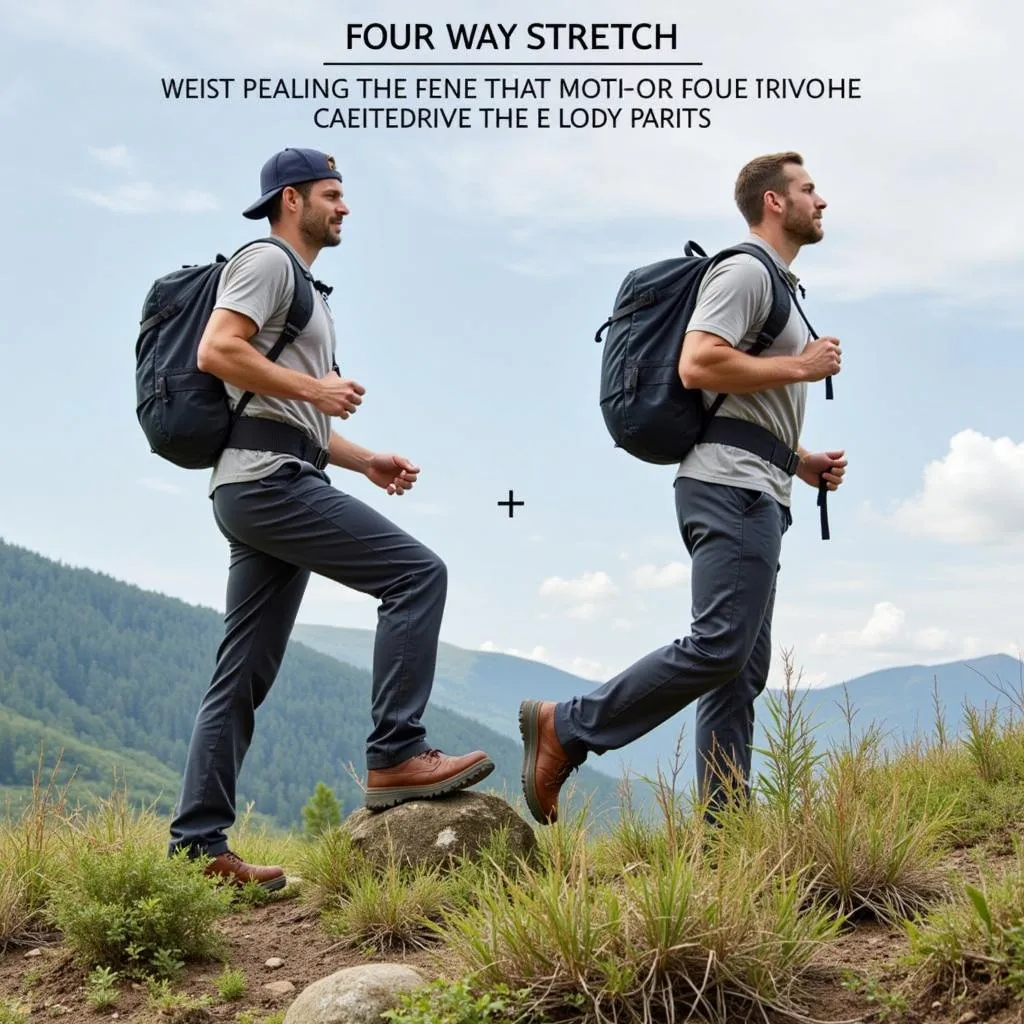 Men Stretching in Outdoor Research Ferrosi Pants