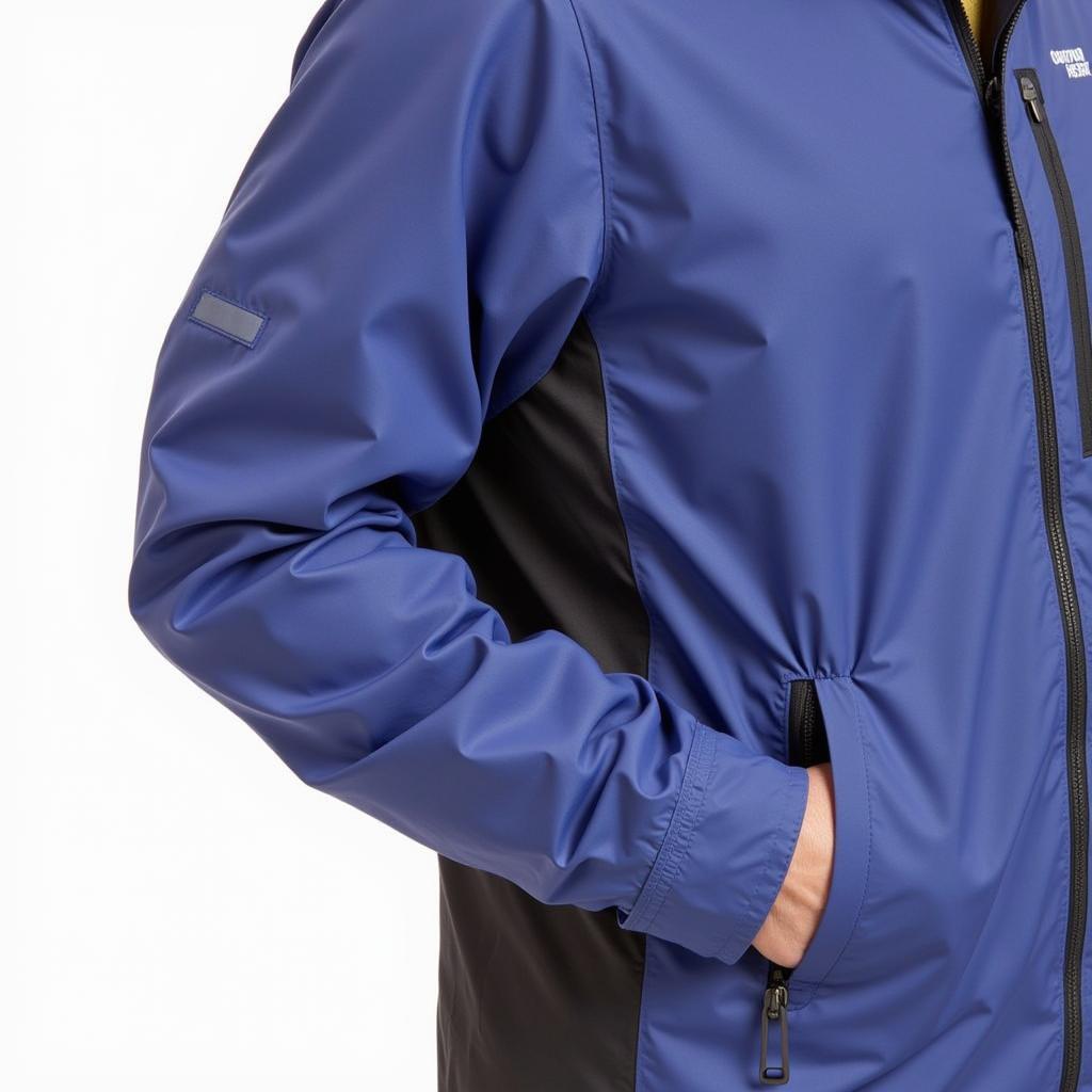 Close-up of the Outdoor Research Foray Jacket's features