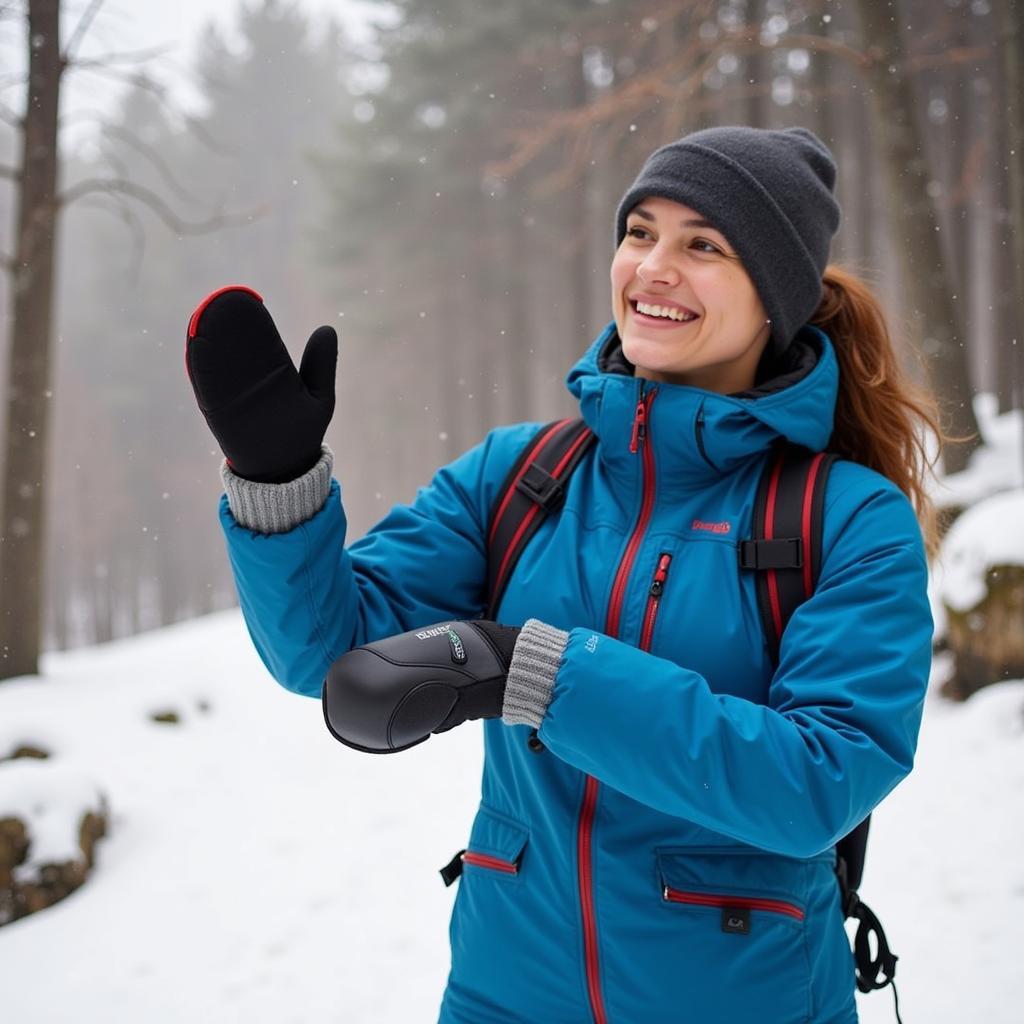 Outdoor Research Heated Mittens Winter Hike