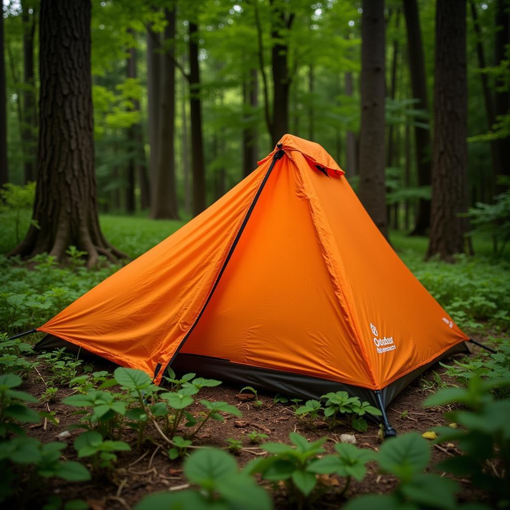 Outdoor Research Helium Bivy Set Up