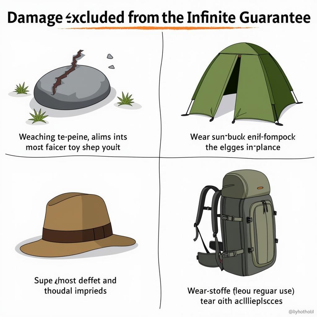 Examples of Damage Not Covered by the Outdoor Research Infinite Guarantee