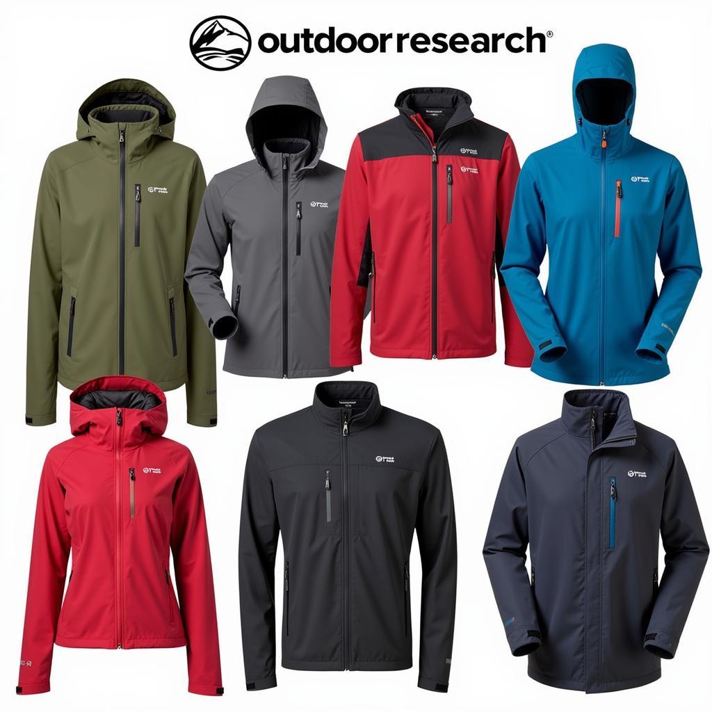 Variety of Outdoor Research Jackets