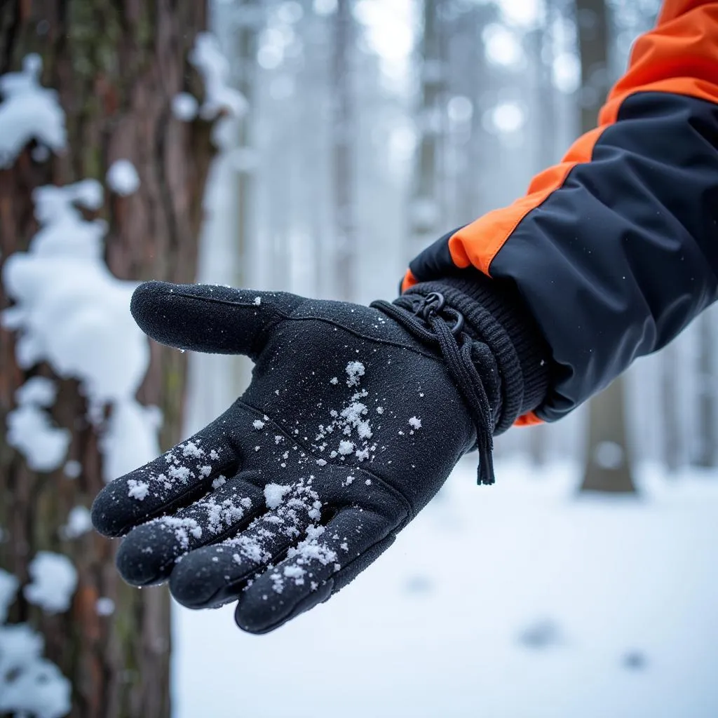 Outdoor Research Vigor Heavyweight Sensor Gloves in snow