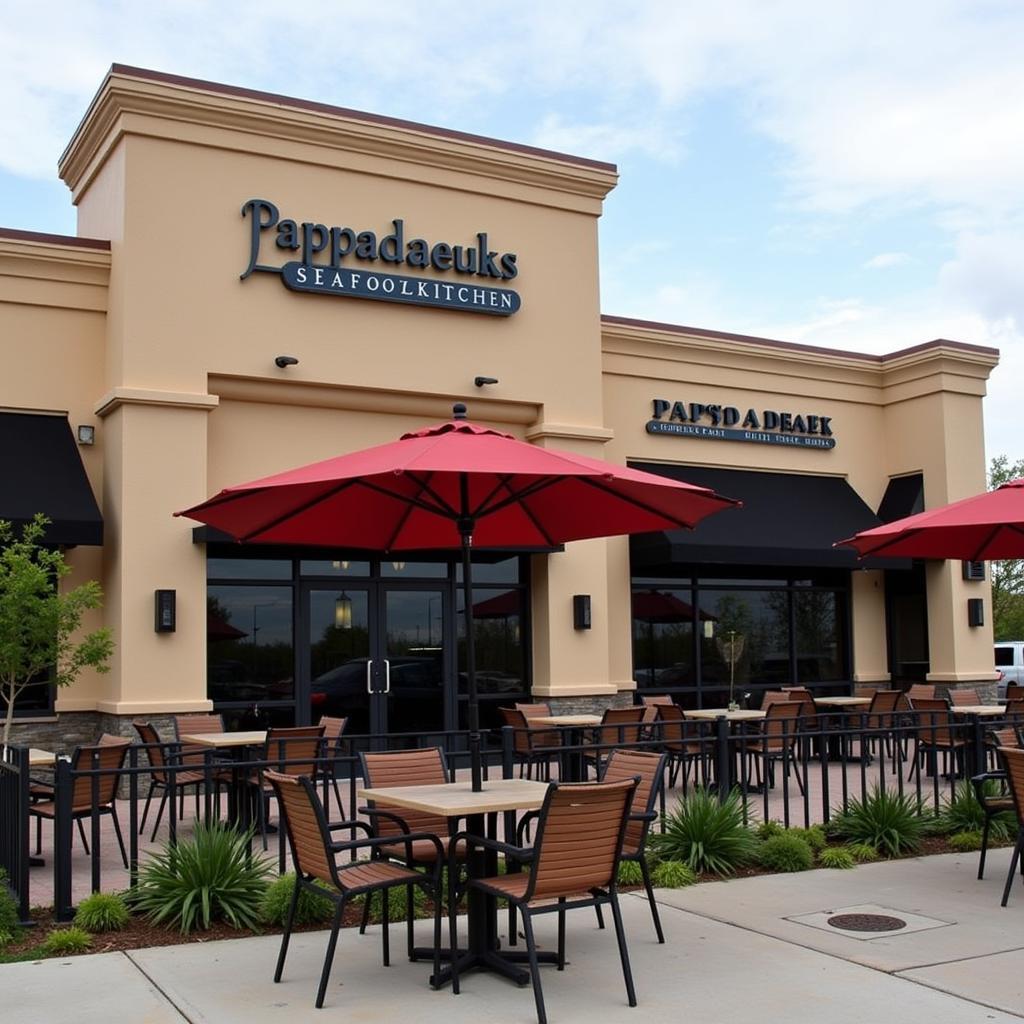 Pappadeaux Seafood Kitchen exterior on Research Boulevard