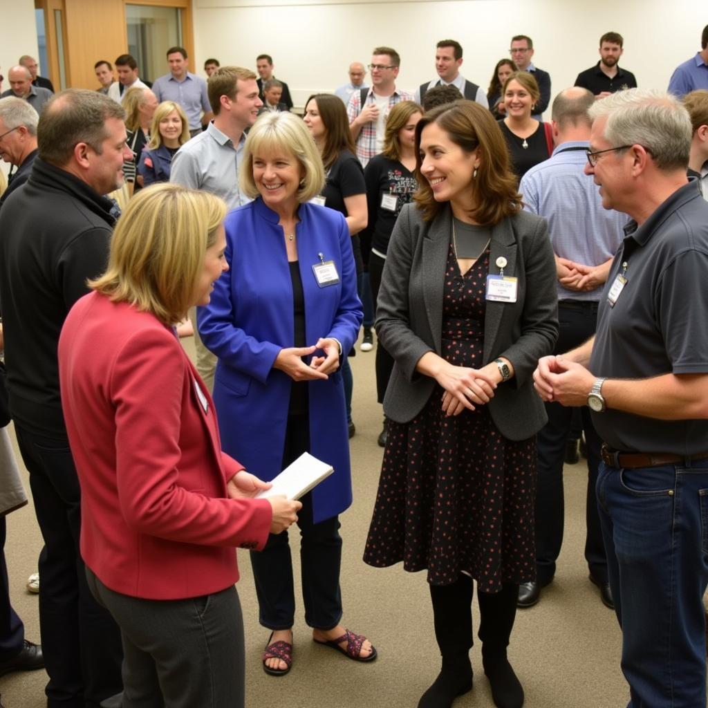 Paranormal enthusiasts networking at the Chesapeake Community Research Symposium