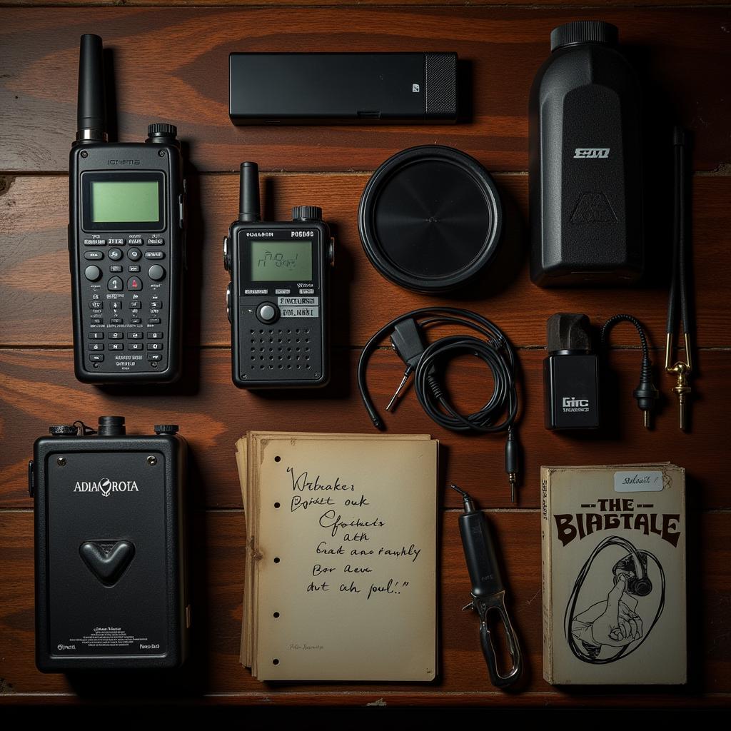 Paranormal Investigation Equipment on a Table