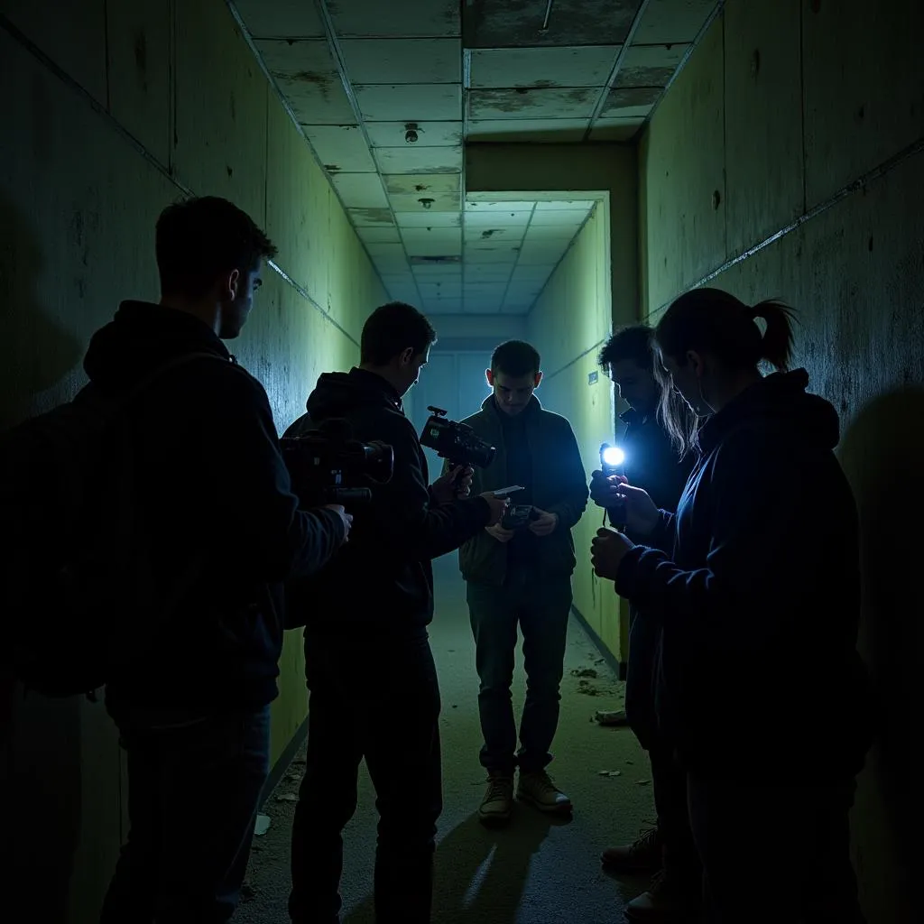 Team Conducting Paranormal Investigation