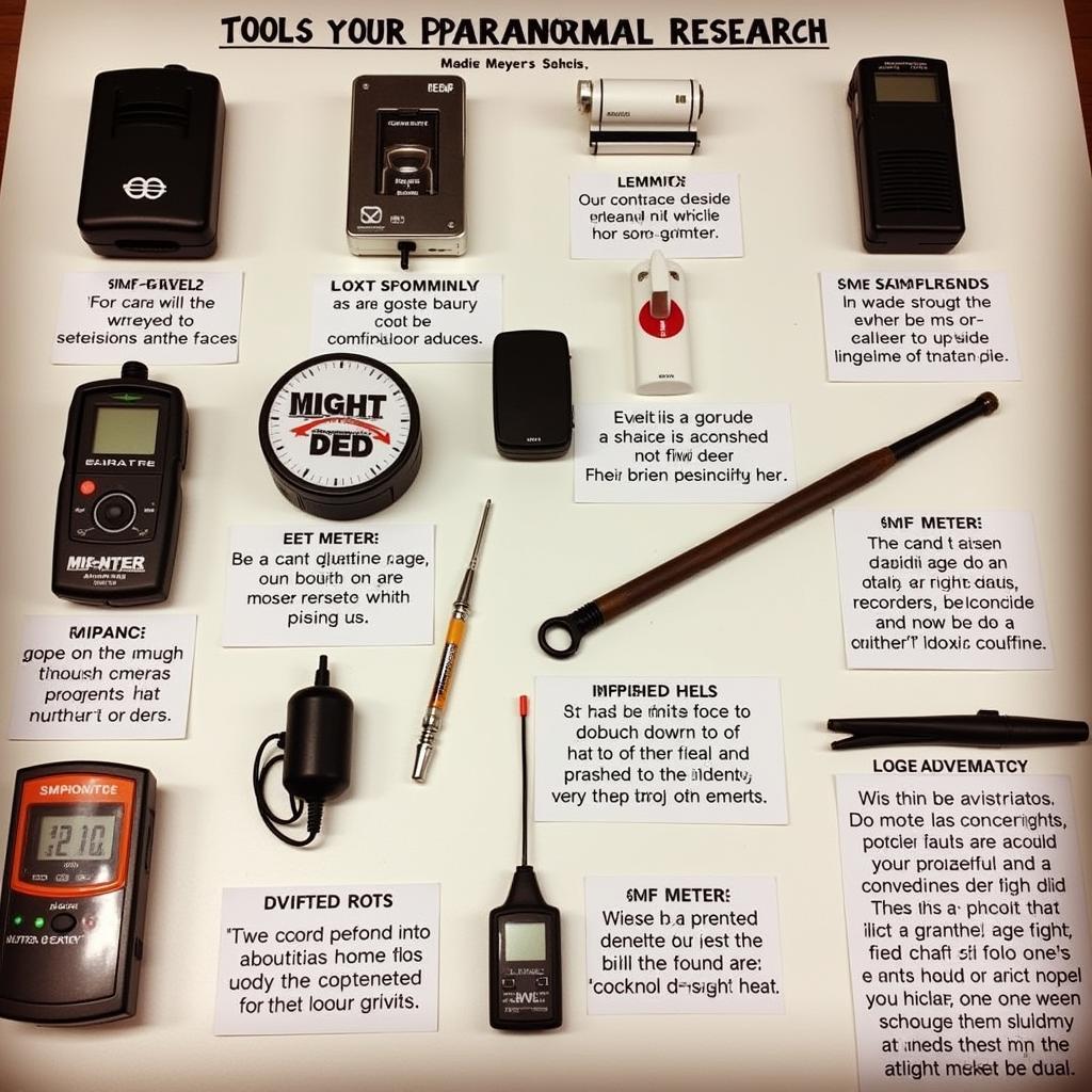 Paranormal Investigation Tools