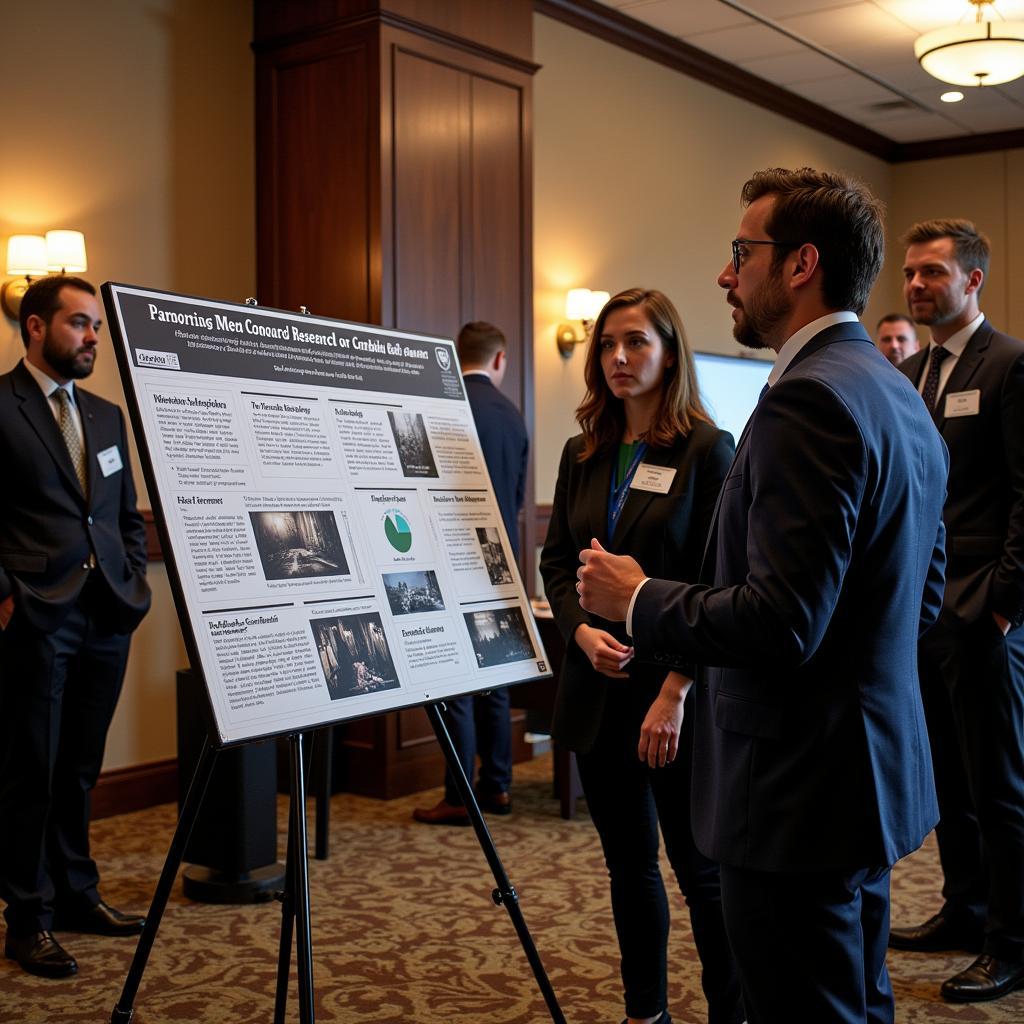 Presenting paranormal research at a conference using a stand