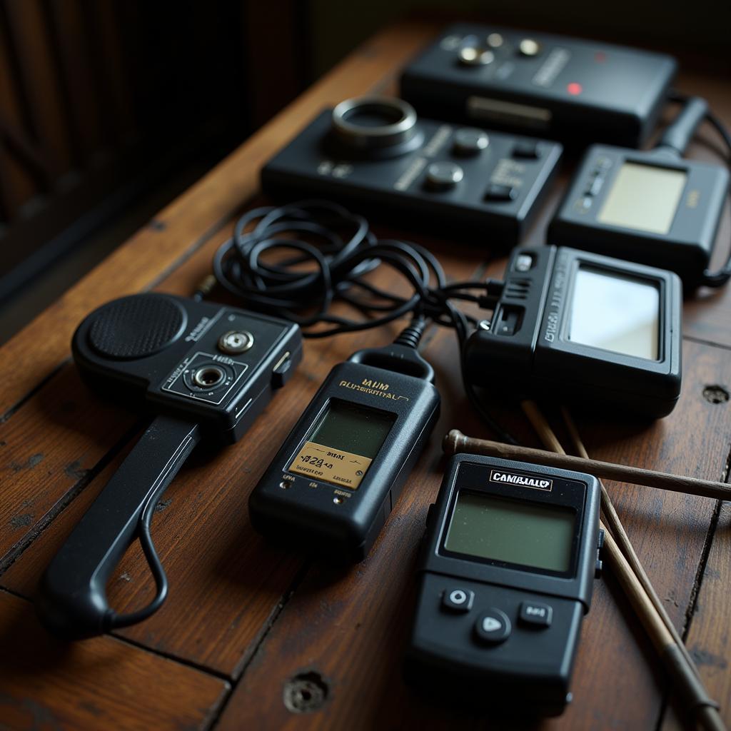 Paranormal Research Equipment in Use