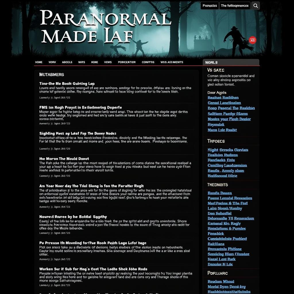 Paranormal Research Forum