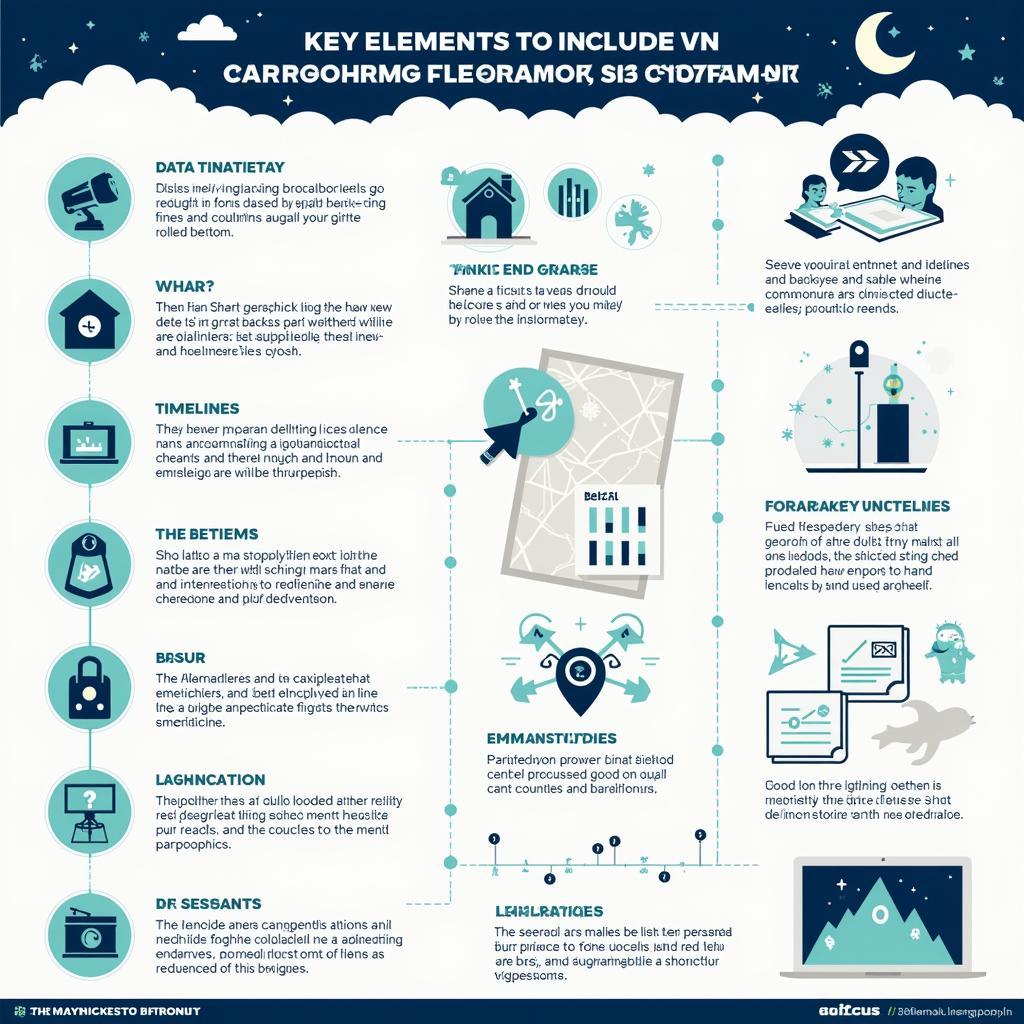 Paranormal Research Infographic Elements