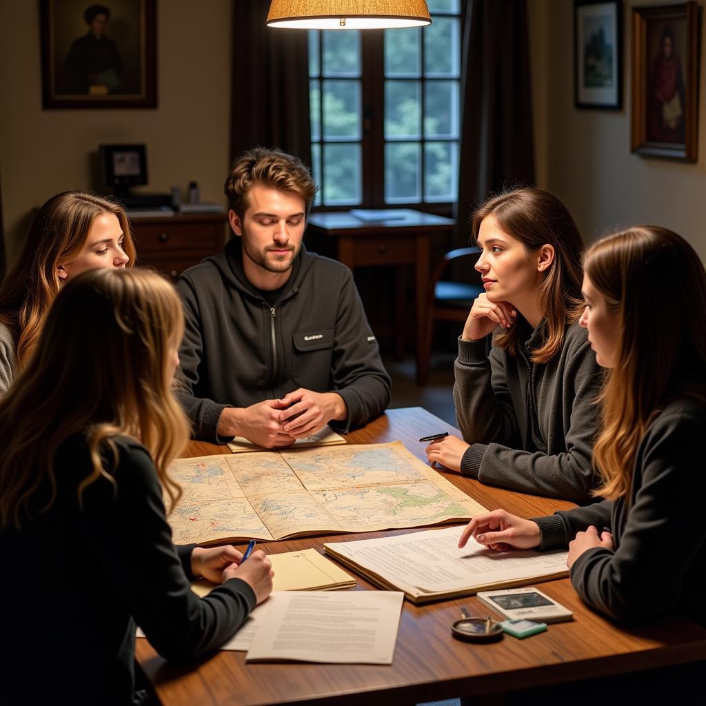 Paranormal Research Internship Team Meeting