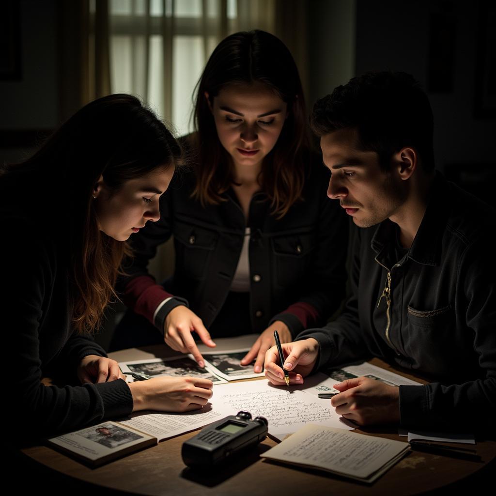 Researchers Conducting a Paranormal Investigation