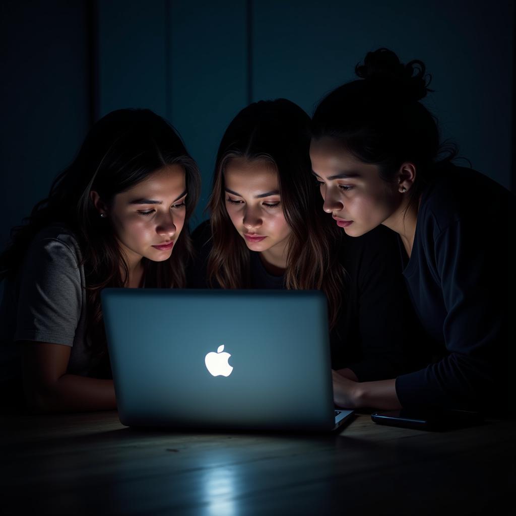 Paranormal research team discussing findings