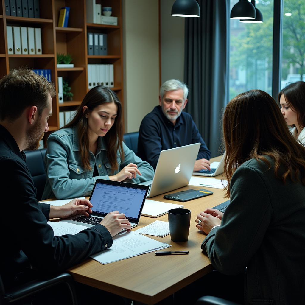 Paranormal Research Team Discussing Recruitment Strategies