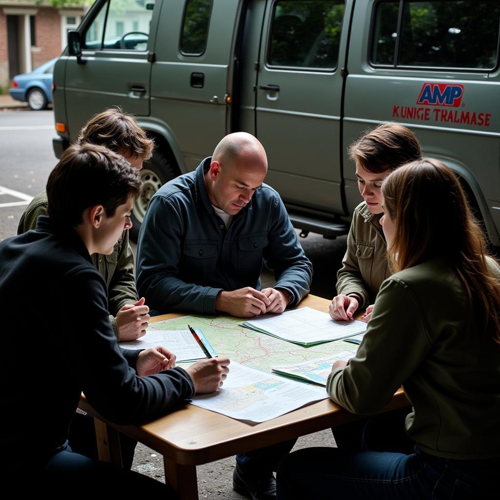 Paranormal Research Team Prepares for Investigation