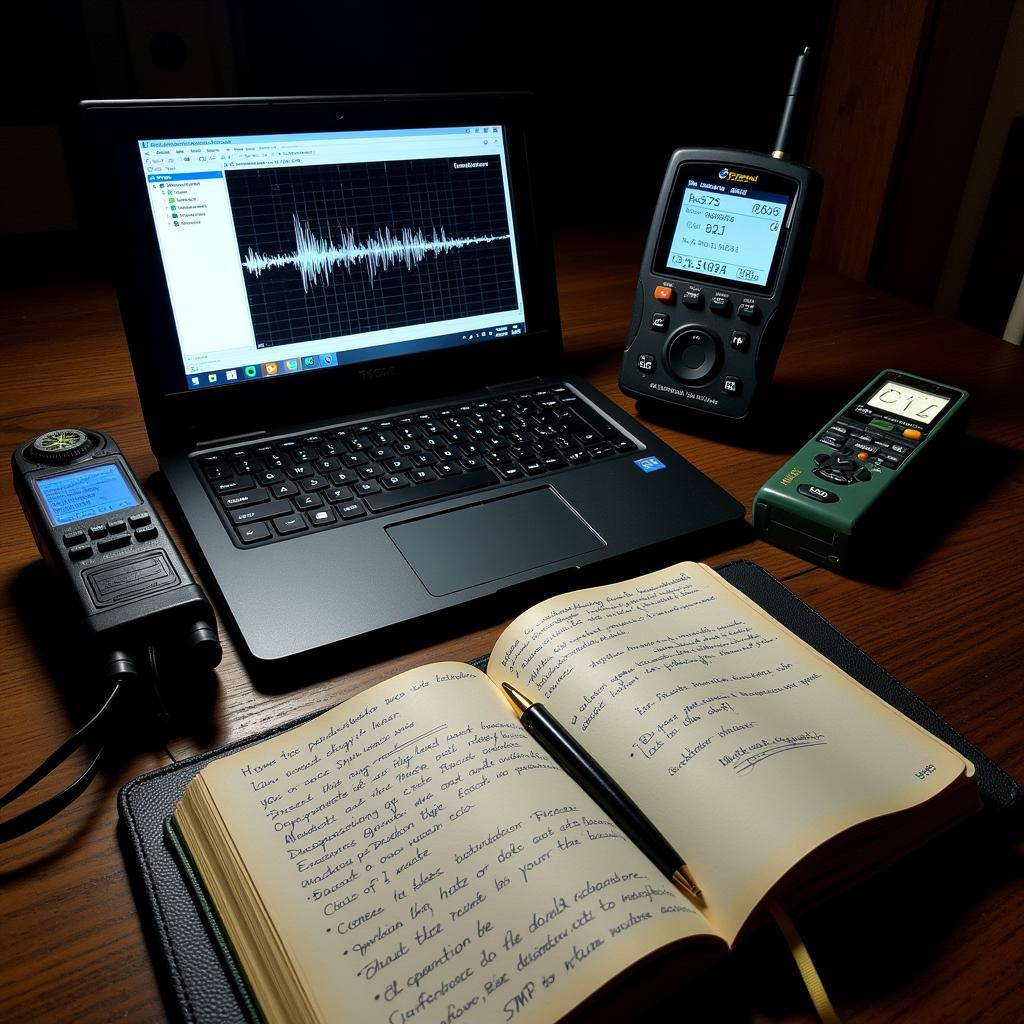 Tools for paranormal research, both physical and digital