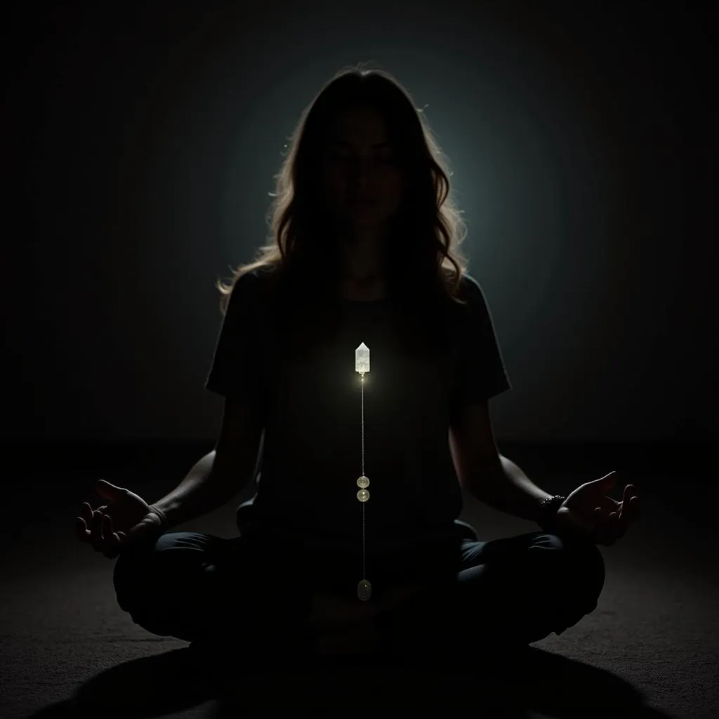 Paranormal Researcher Meditating