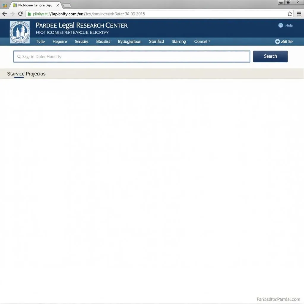 Pardee Legal Research Center homepage
