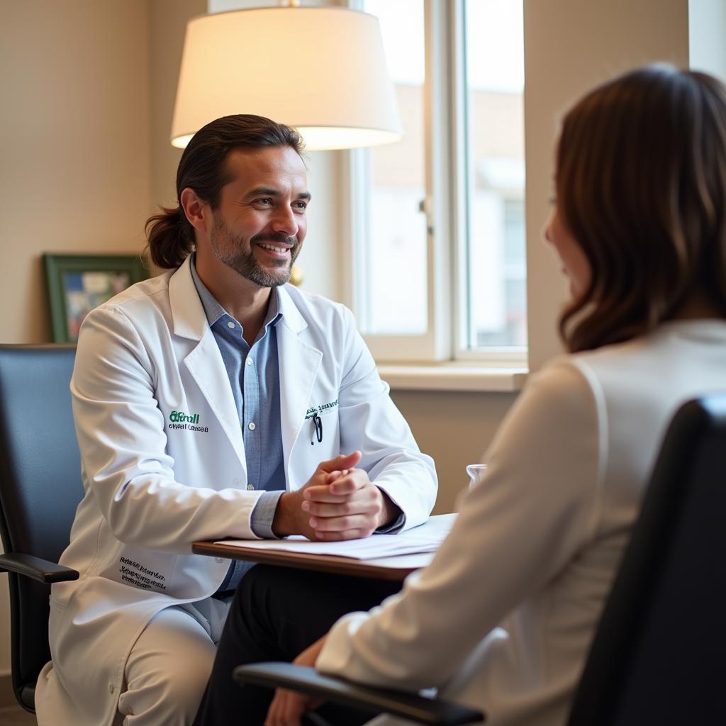 Patient-Doctor Consultation at Foot Care Center