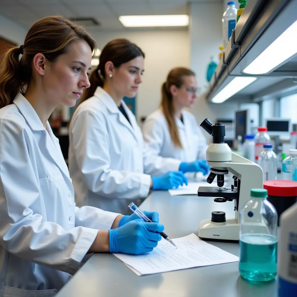 Scientists working at the Pelotonia Research Center