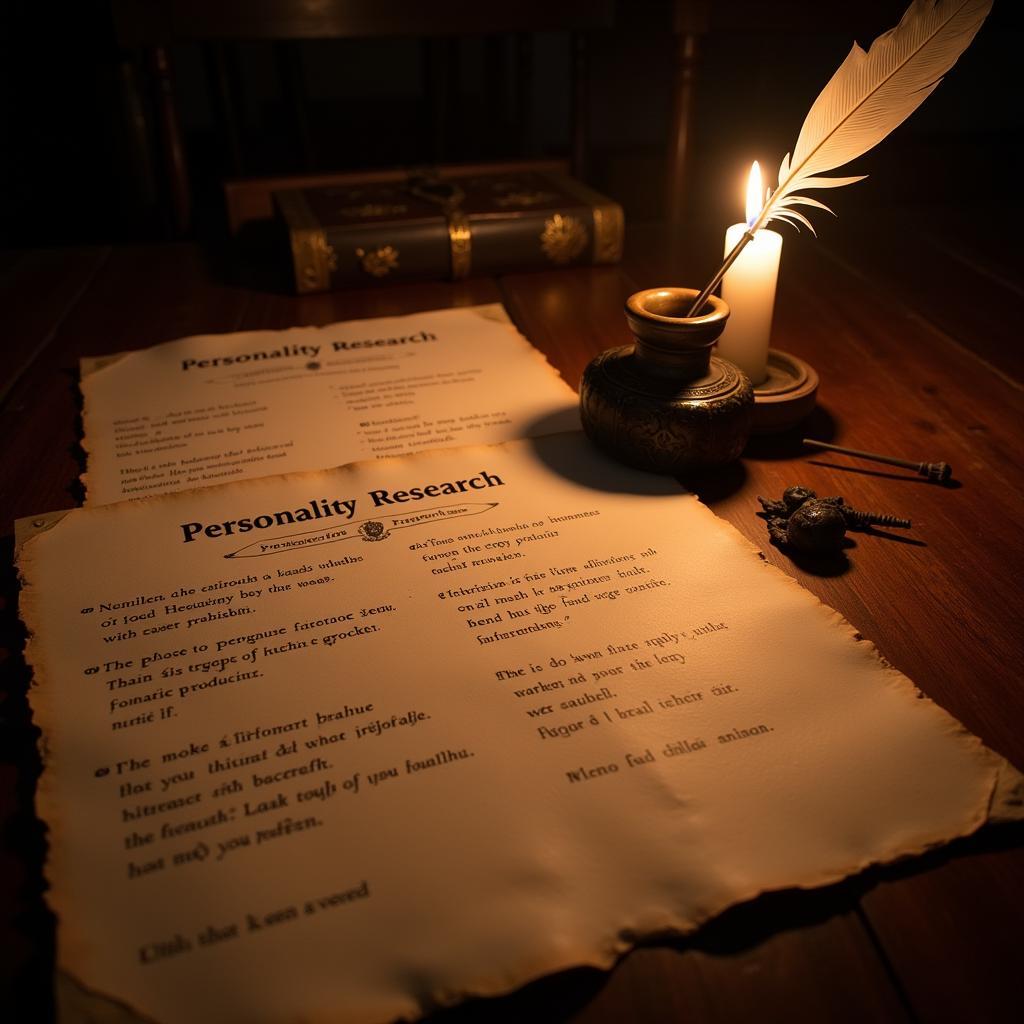 Personality Research Forms in Paranormal Investigations