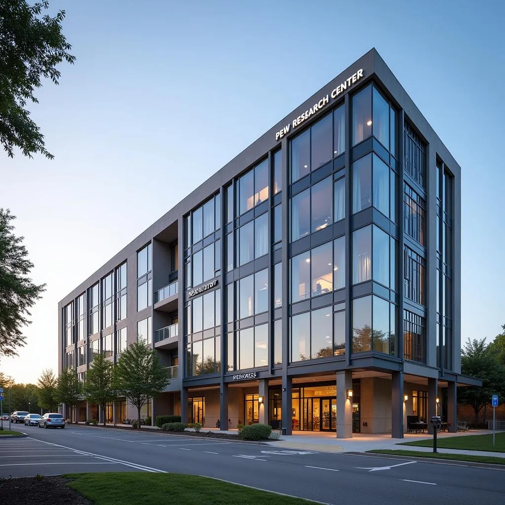 Modern office building of the Pew Research Center