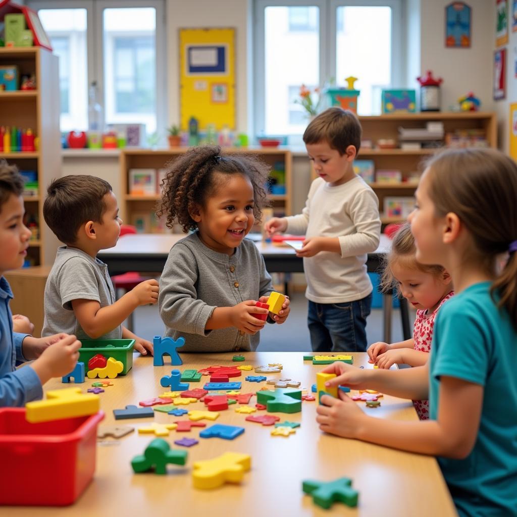 Children Engaged in Play-Based Learning