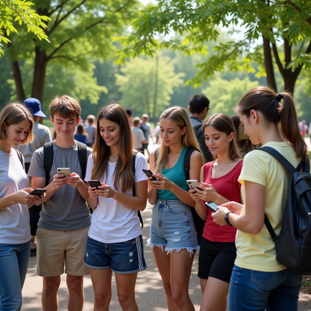 Pokémon GO Trainers Gathering for a Community Meetup