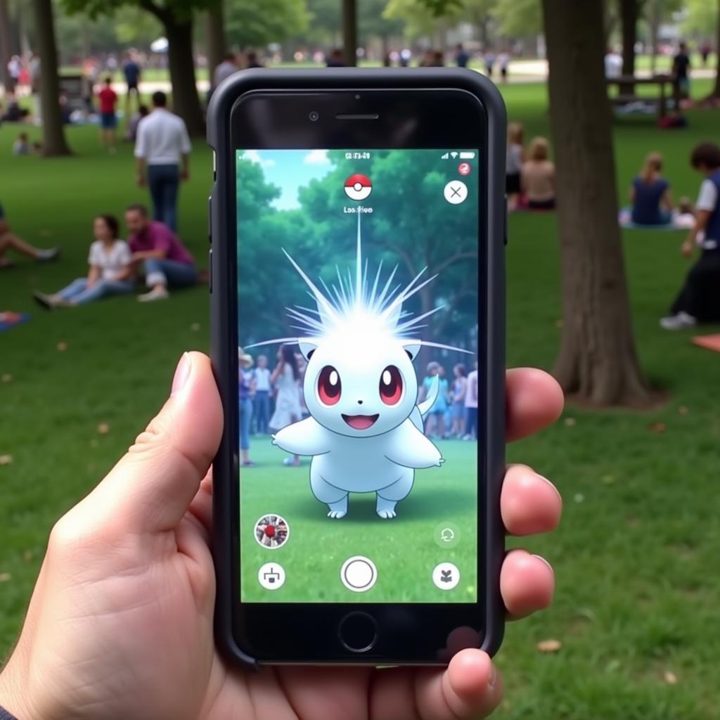 Pokémon GO Trainer Experiencing a Potential Glitz and Glam Encounter