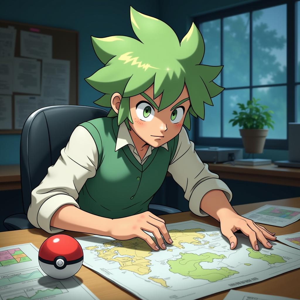 Professor Willow conducting research