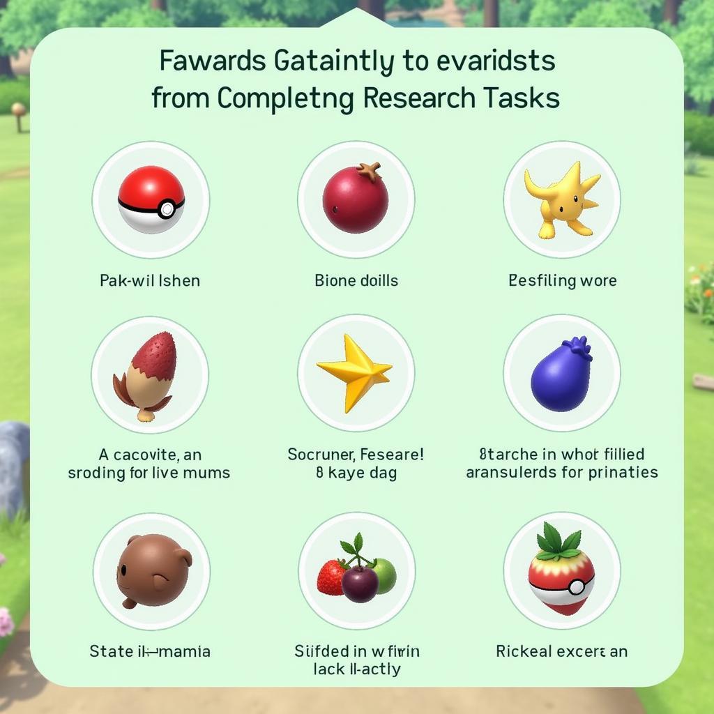 Pokemon GO research task rewards