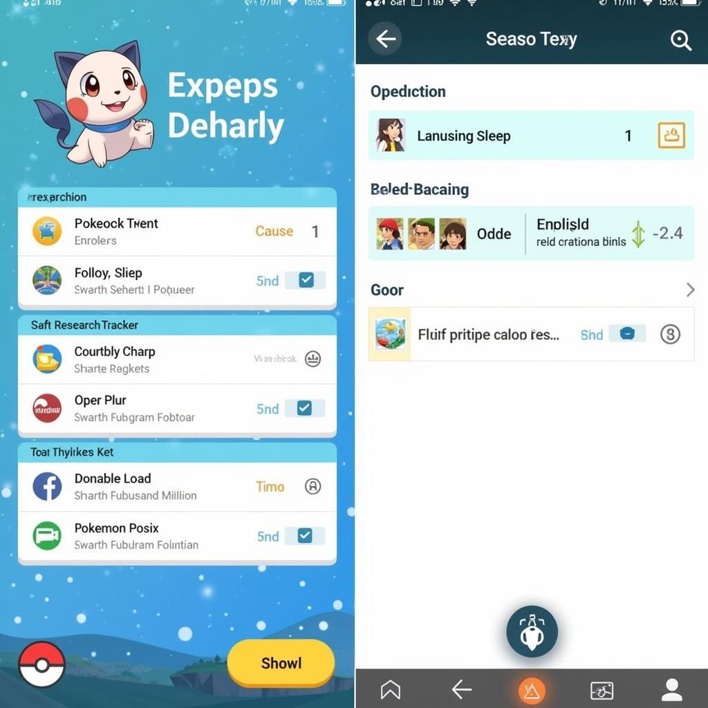 Pokémon GO Sleep Timed Research Interface