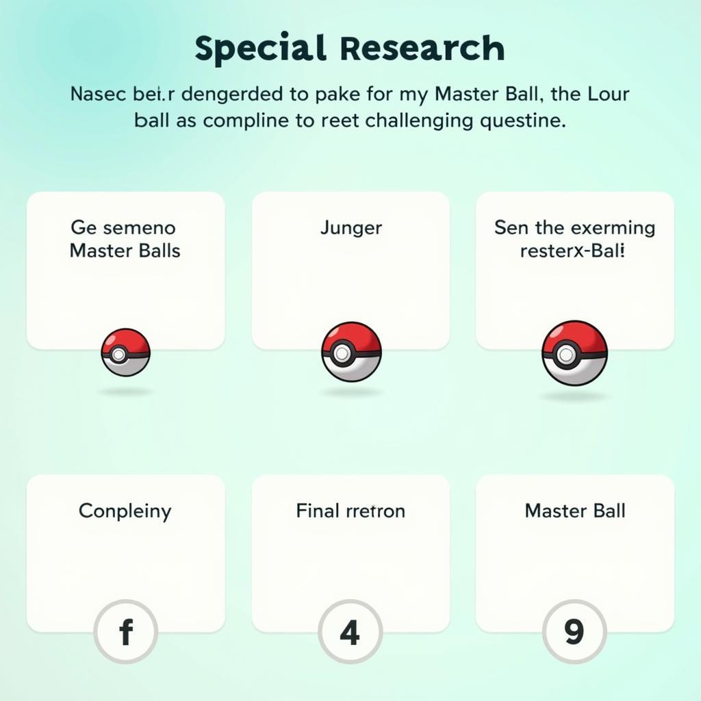 Special Research Tasks in Pokémon Go