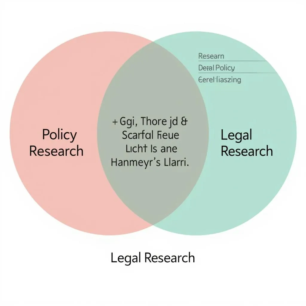 Policy Research and Legal Research Venn Diagram