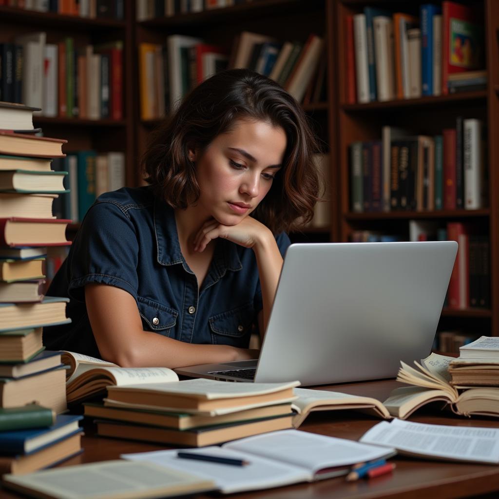 Student Deep in Political Science Research