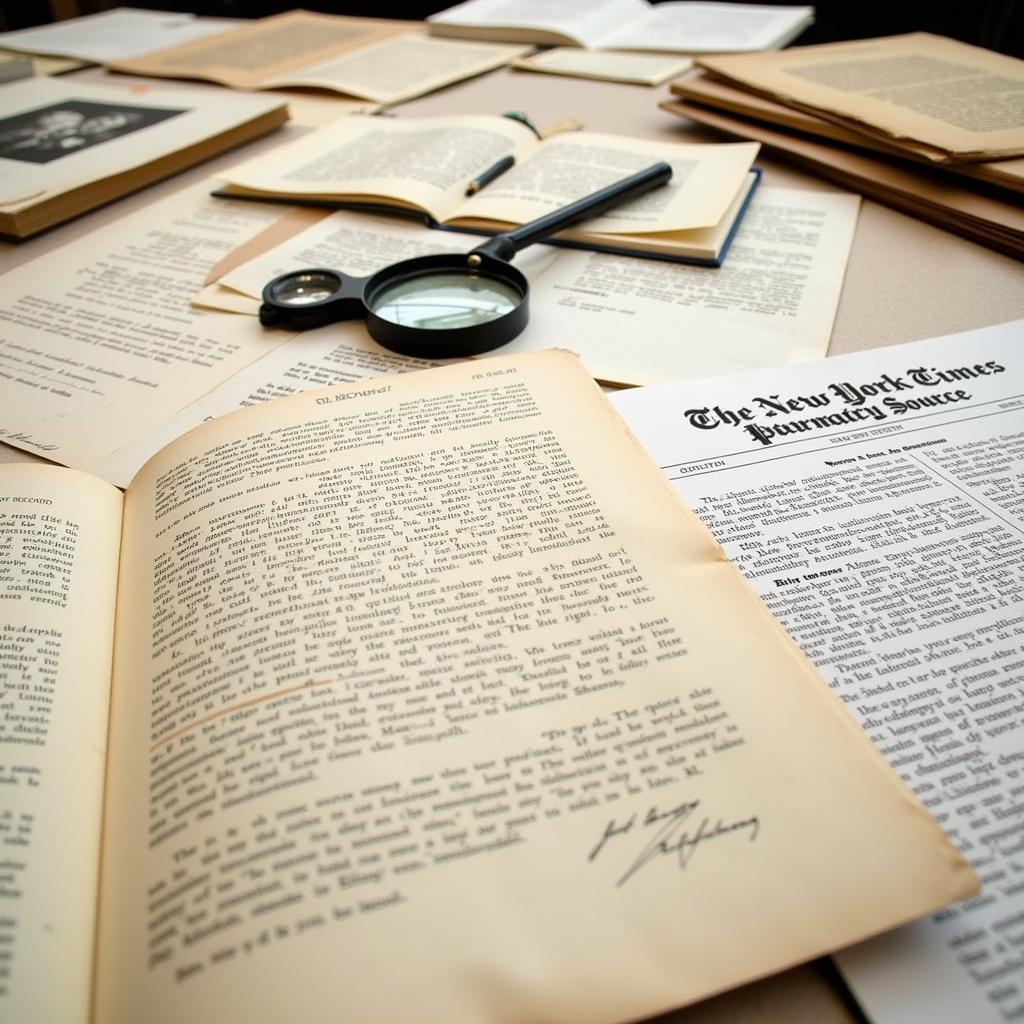 Primary source documents for New York Times articles