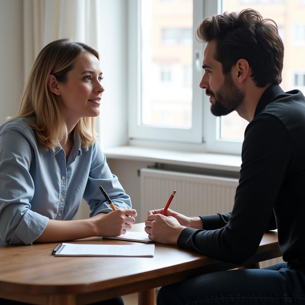 Psychologist Analyzing Patient Behavior