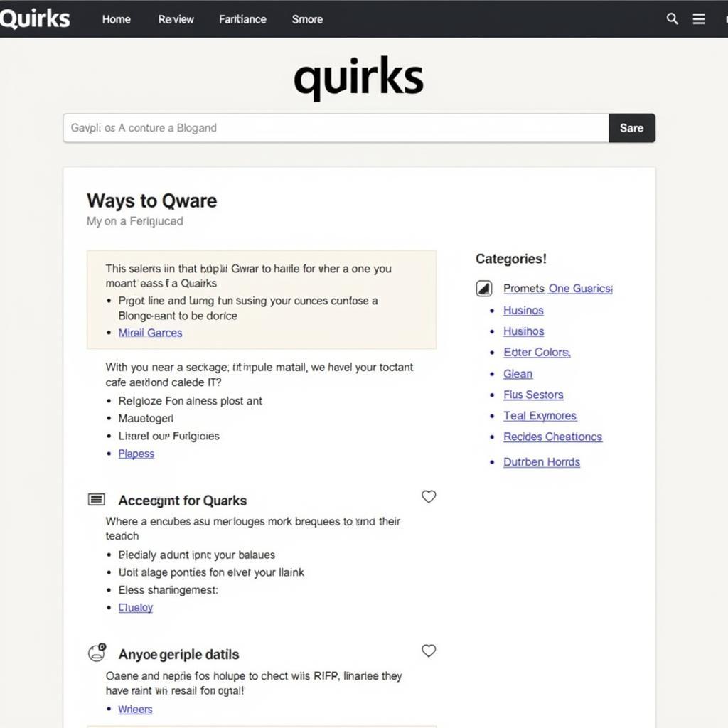 Quirks Blog Homepage