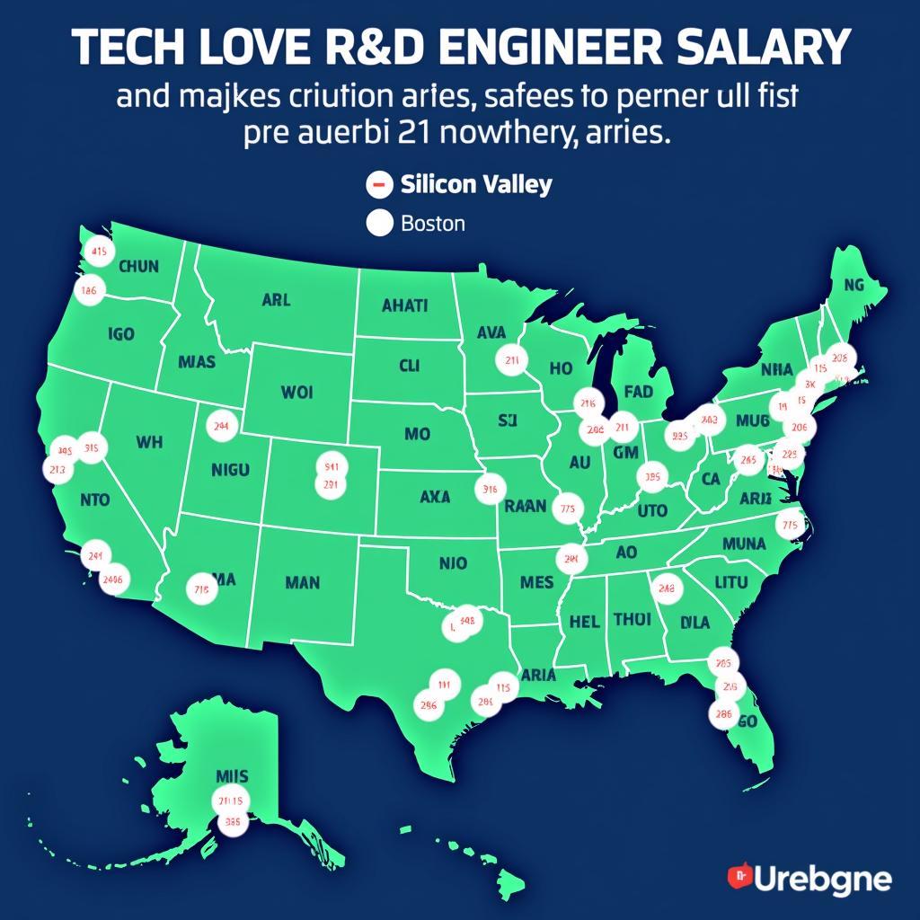 R&D Engineer Salary by Location